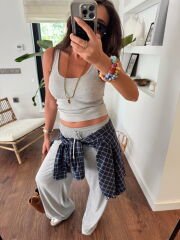 U yaka kaşkorse fitilli atlet