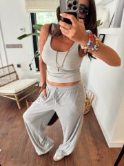 Kaşkorse fitilli salaş spor pantolon