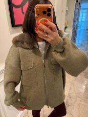 Kürklü premium hırka