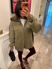 Kürklü premium hırka