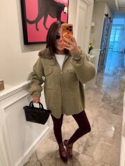 Kürklü premium hırka