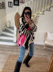 Twist zebra triko
