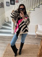 Twist zebra triko