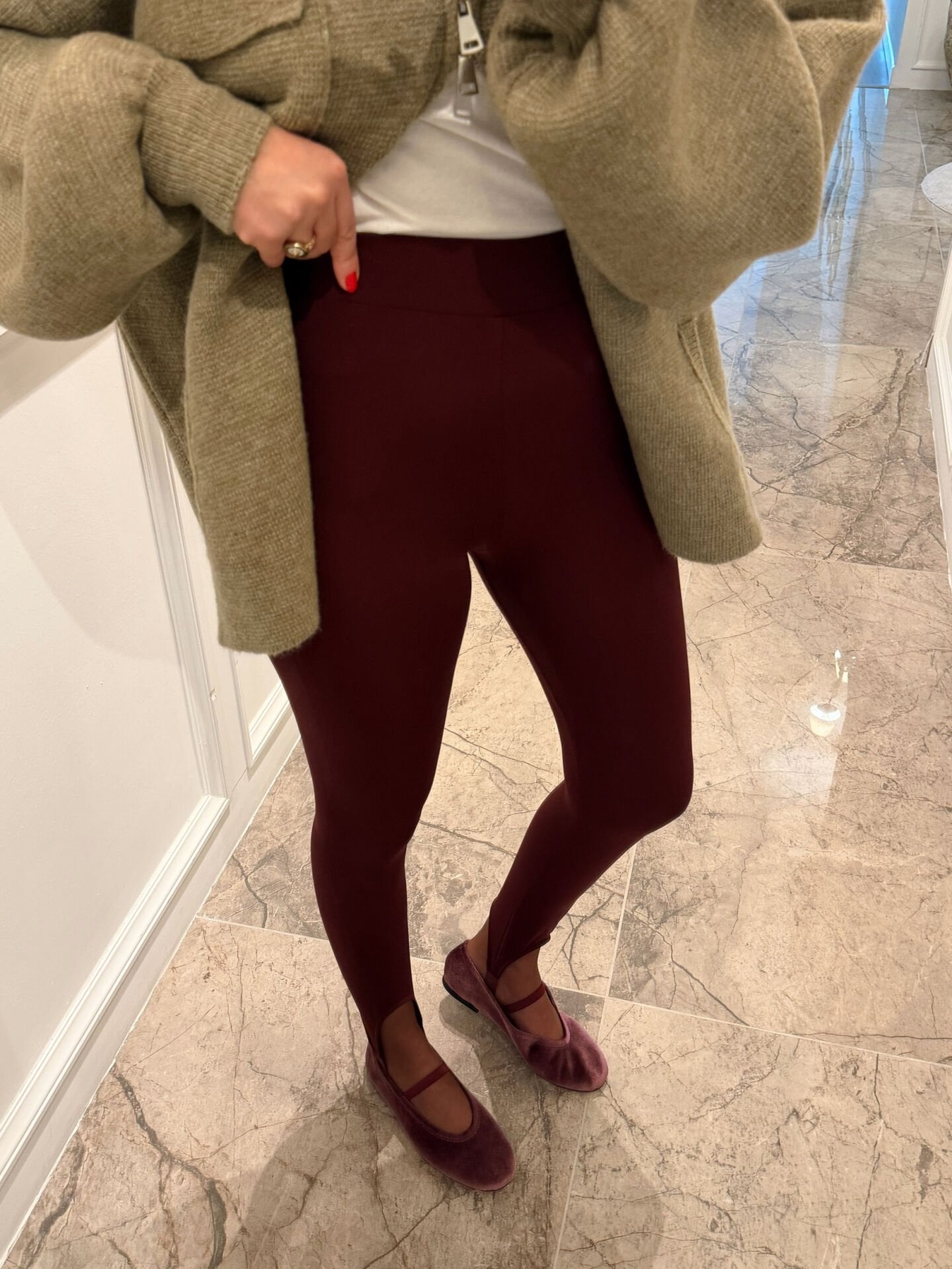 Bordo binici tayt