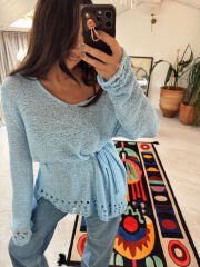 İthal Baby Blue Merserize