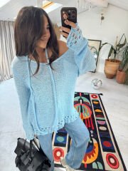 İthal Baby Blue Merserize