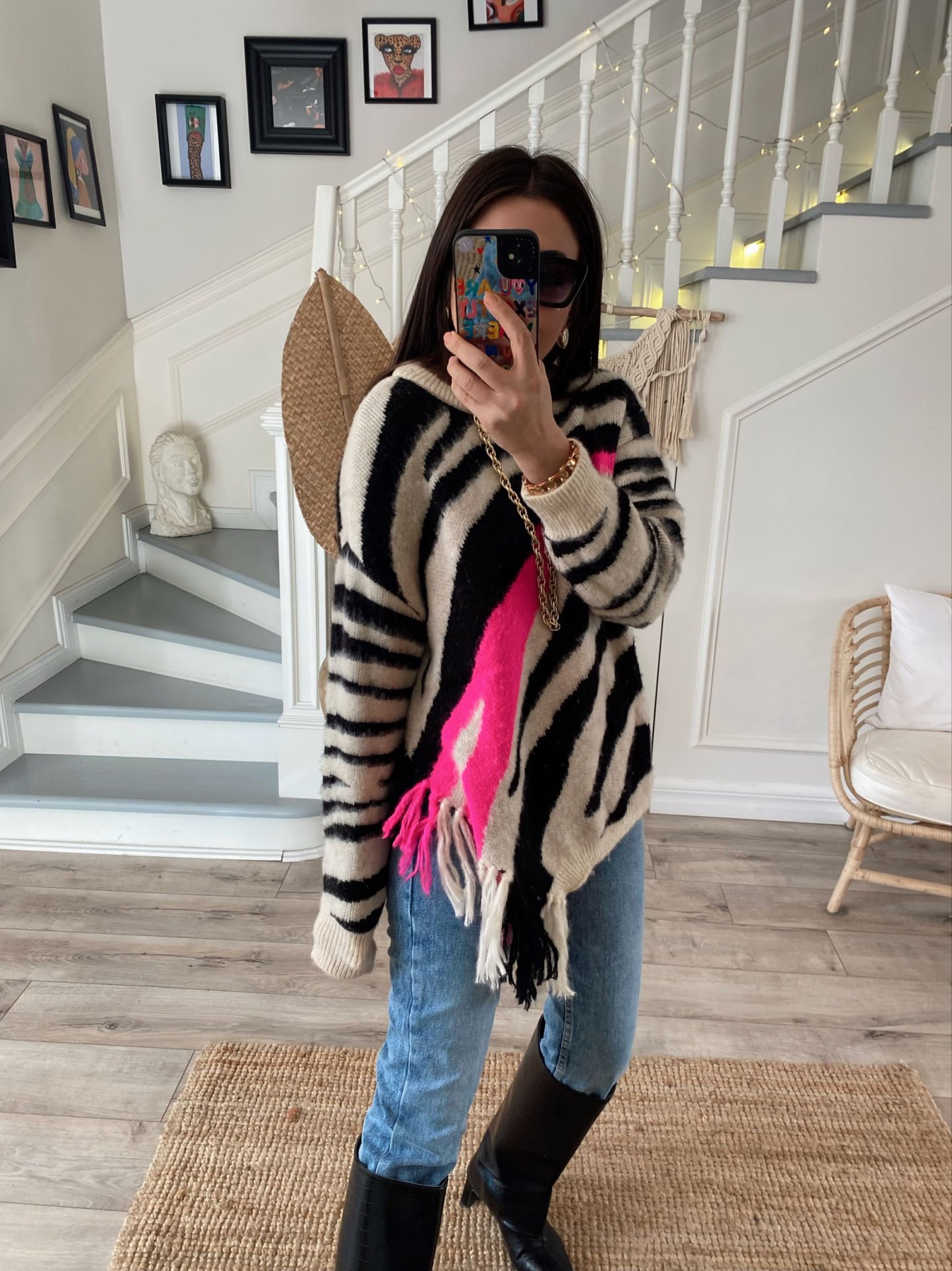 Twist zebra triko