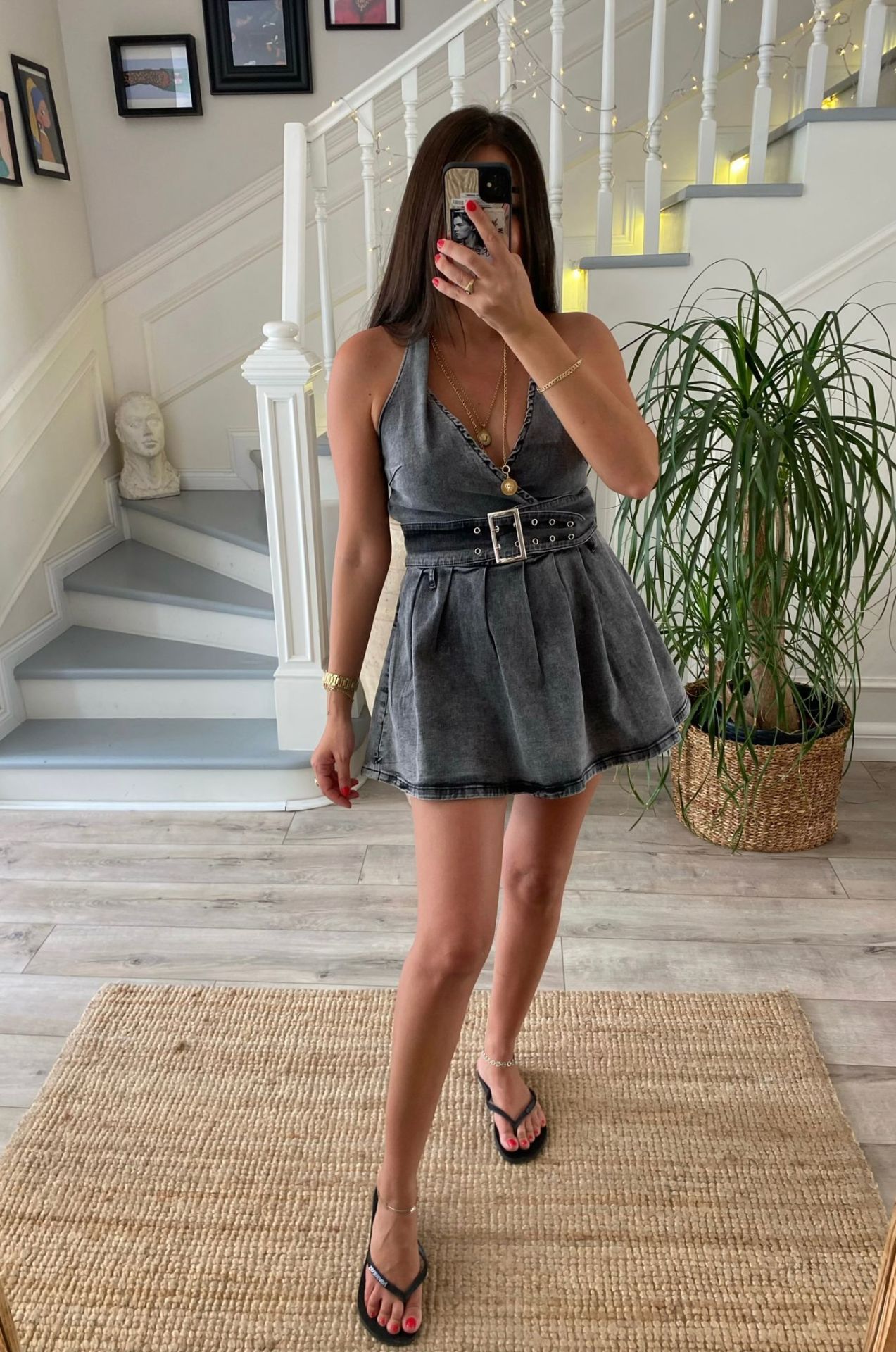 Boheme Denim Elbise