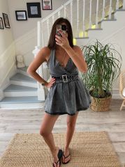 Boheme Denim Elbise
