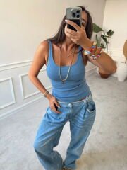 Kaşkorse U Yaka Fitilli Atlet