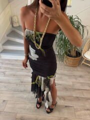 Hawaii Parçalı Elbise