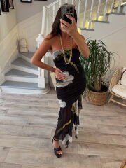 Hawaii Parçalı Elbise