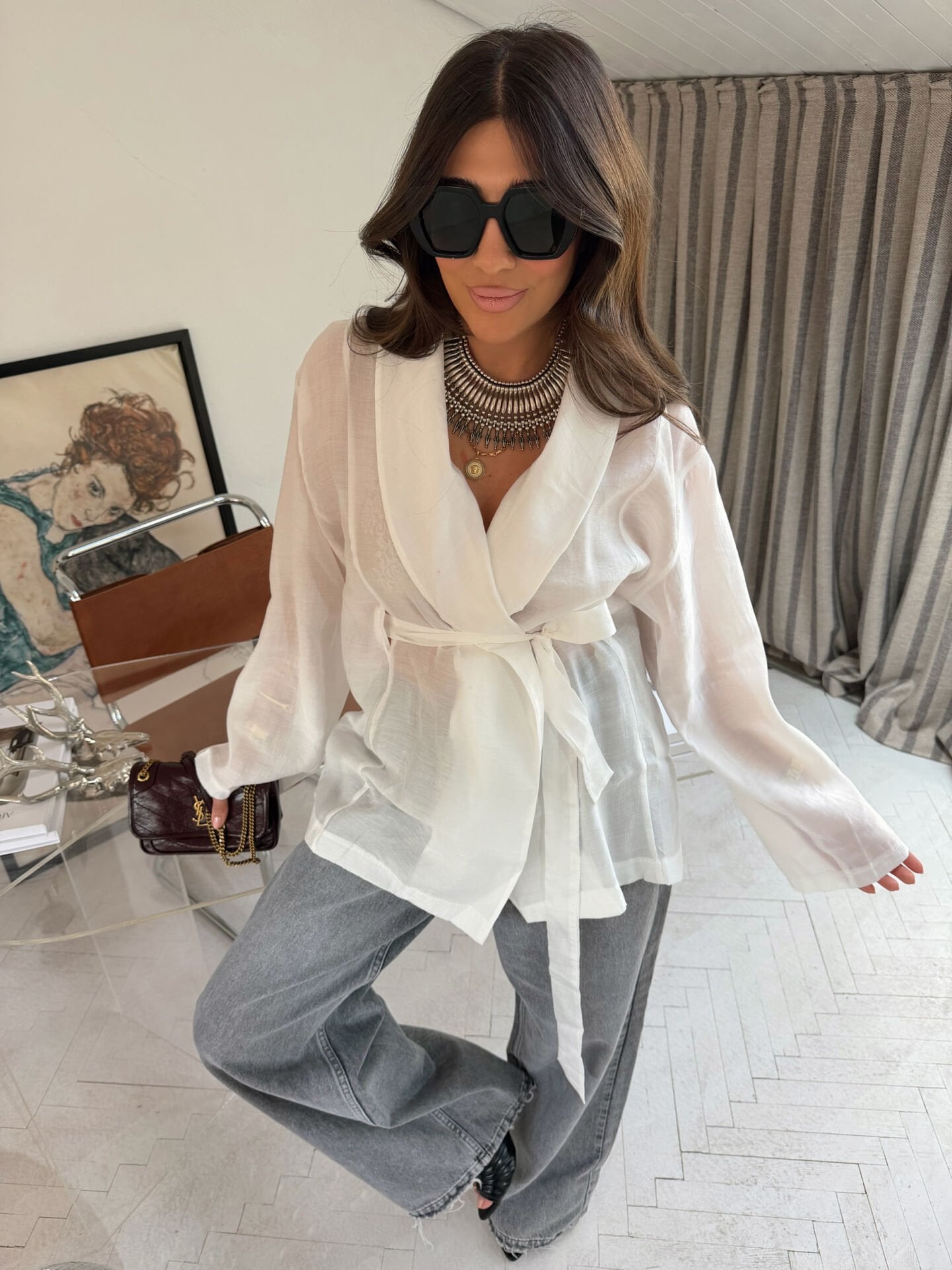 Kuşaklı Kimono