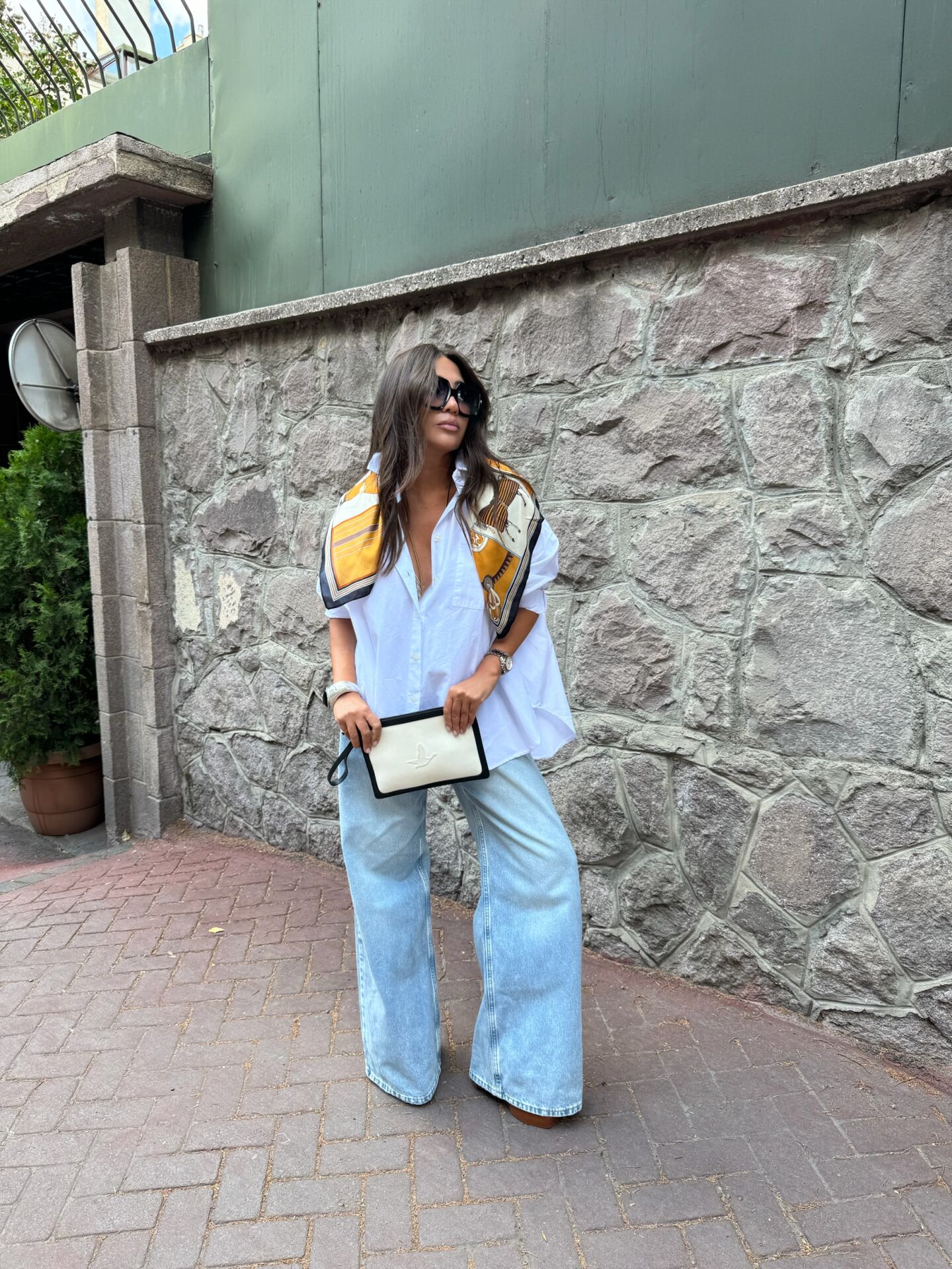 Oversize Poplin Maskülen Gömlek
