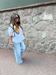 Oversize Poplin Maskülen Gömlek