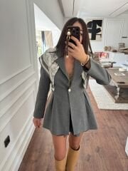 Coco Crep Kulplu Ceket