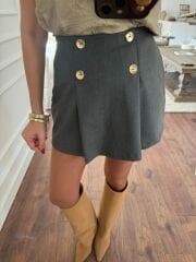 Coco Pileli Şort Etek