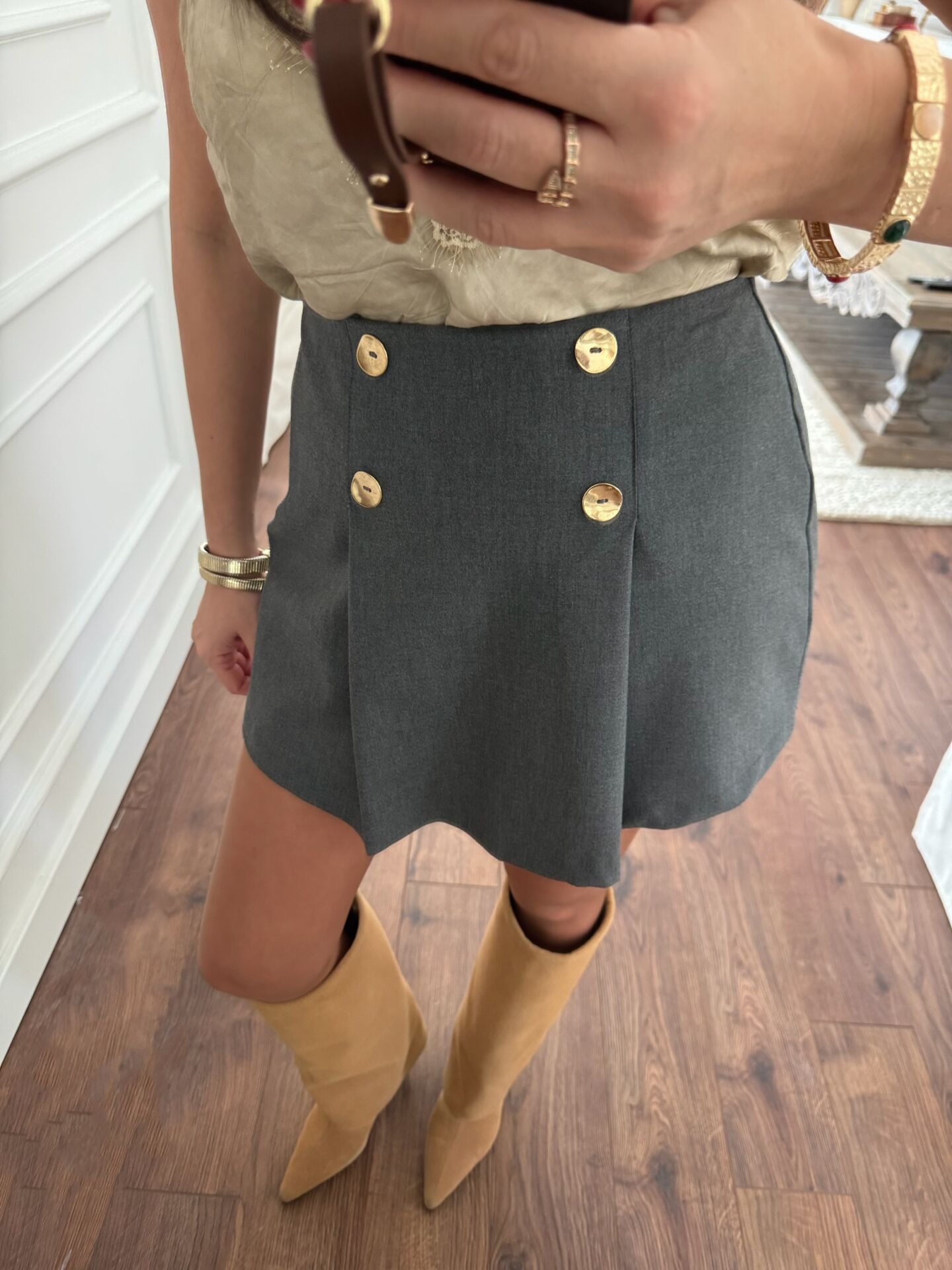 Coco Pileli Şort Etek