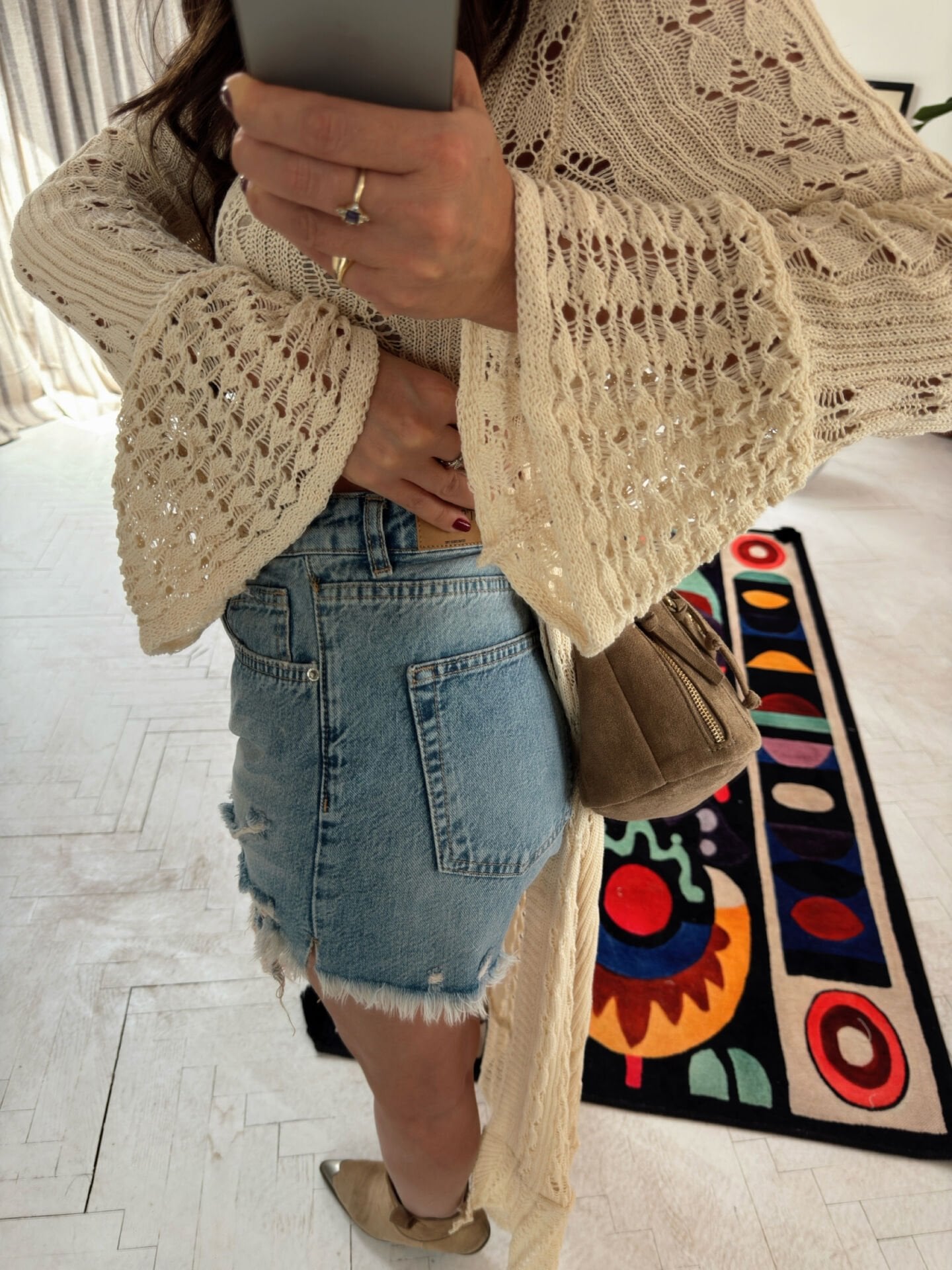 Eskitme Püsküllü Şort