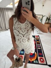 Crochet Güpür İthal Takım