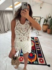 Crochet Güpür İthal Takım