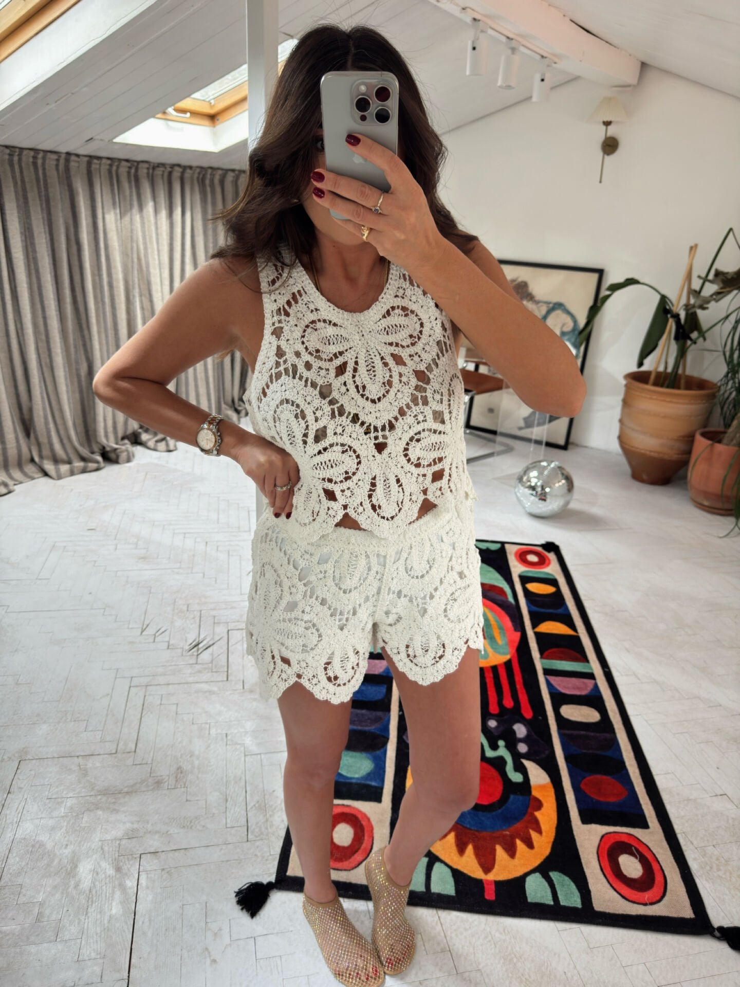 Crochet Güpür İthal Takım