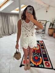 Crochet Güpür İthal Takım