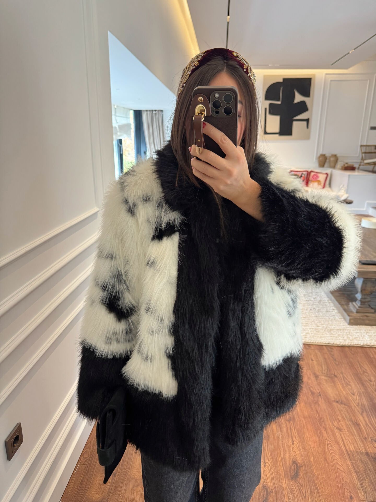 Channi Premium Çift Renkli Kürk