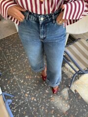 Sunset paça katlama jean