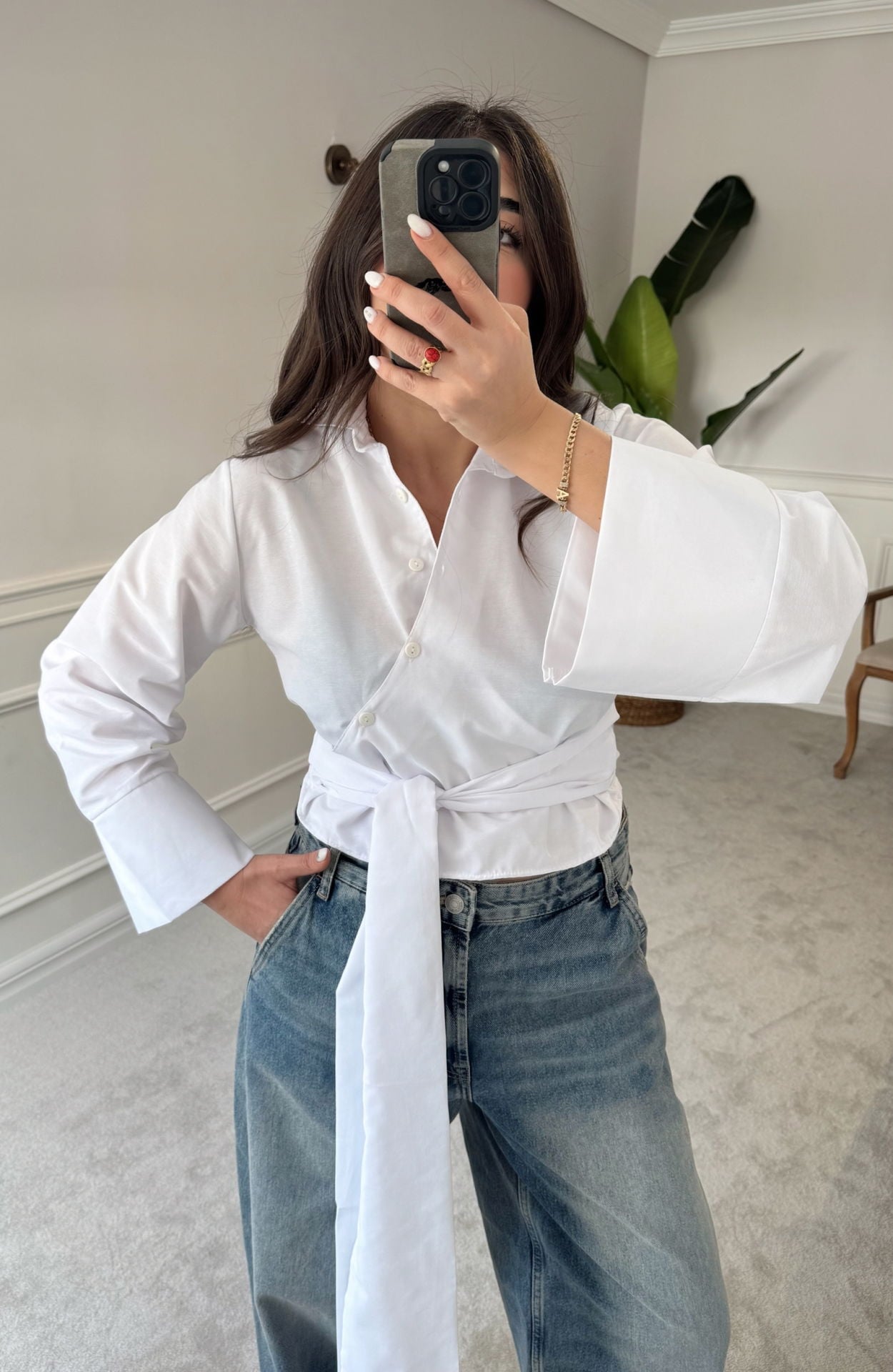 ZRA bağlamalı gömlek