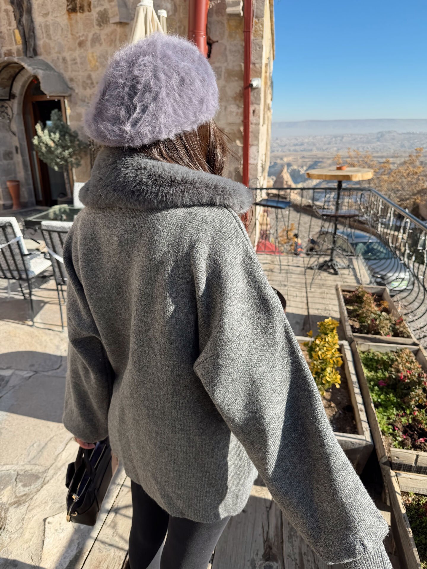 Kürklü premium hırka