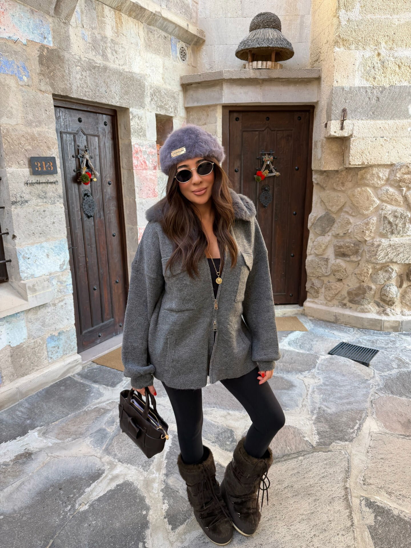 Kürklü premium hırka