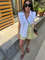 Vatkalı Kolsuz Gömlek