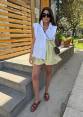 Vatkalı Kolsuz Gömlek