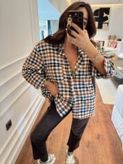 Zara ekoseli tensel gömlek