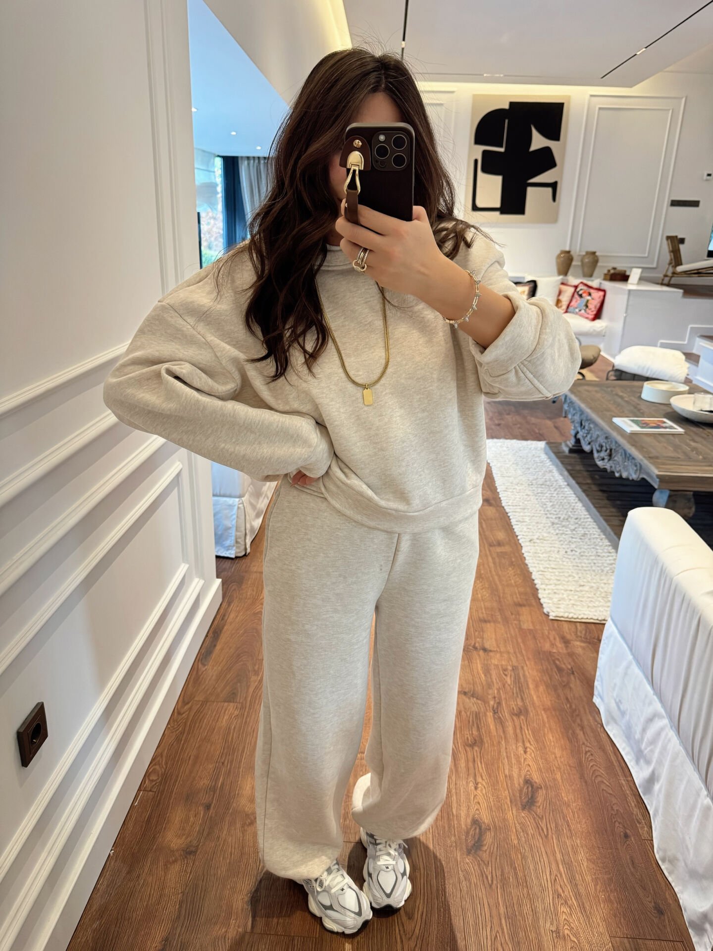 Basic Bej Pamuklu Takım