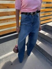 Kemerli, şalvar  jean