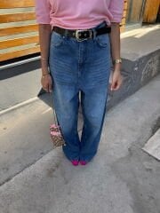 Kemerli, şalvar  jean