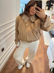 Bronze Kürklü Mumlu Bomber