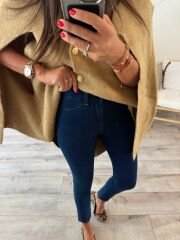 Full likralı tam yüksek bel skinny jean