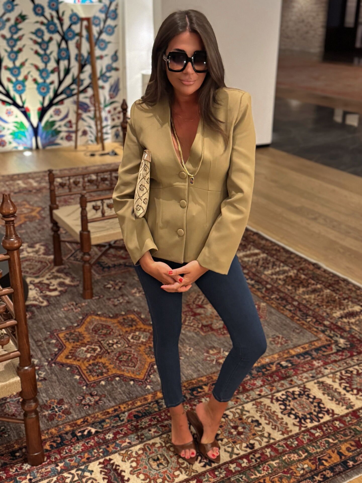 Full likralı tam yüksek bel skinny jean