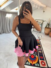 Flare Rose Elbise
