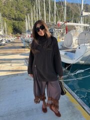 Fermuarlı triko tunik