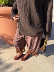 Dantelli İthal Şalvar Pantolon (Ön sipariş)