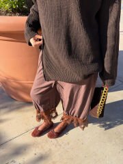 Dantelli İthal Şalvar Pantolon