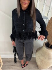 ZARA PÜSKÜLLÜ HIRKA