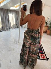 İthal Batik Desen Elbise