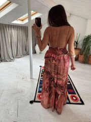 İthal Batik İpek Elbise