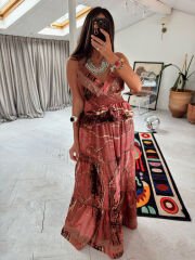 İthal Batik İpek Elbise
