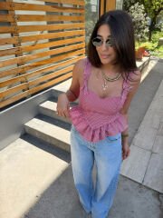 Peti Volanlı Bluz